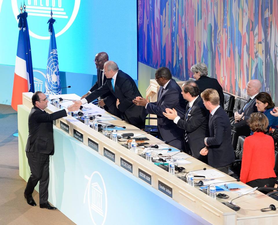 38th session of the General Conference of UNESCO - Leaders Forum - Visit of French President Mr François Hollande